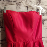 RED A LINE GOWN