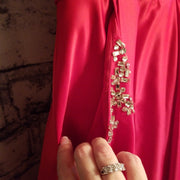 RED A LINE GOWN