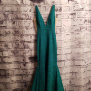 GREEN MERMAID GOWN