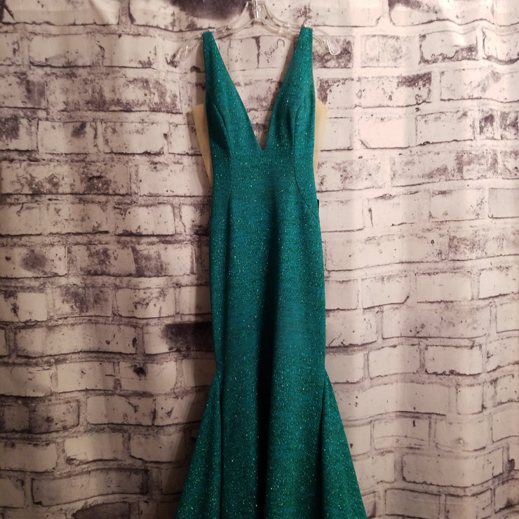 GREEN MERMAID GOWN