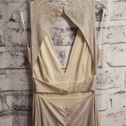 SILVER/COLORFUL A LINE GOWN (NEW)