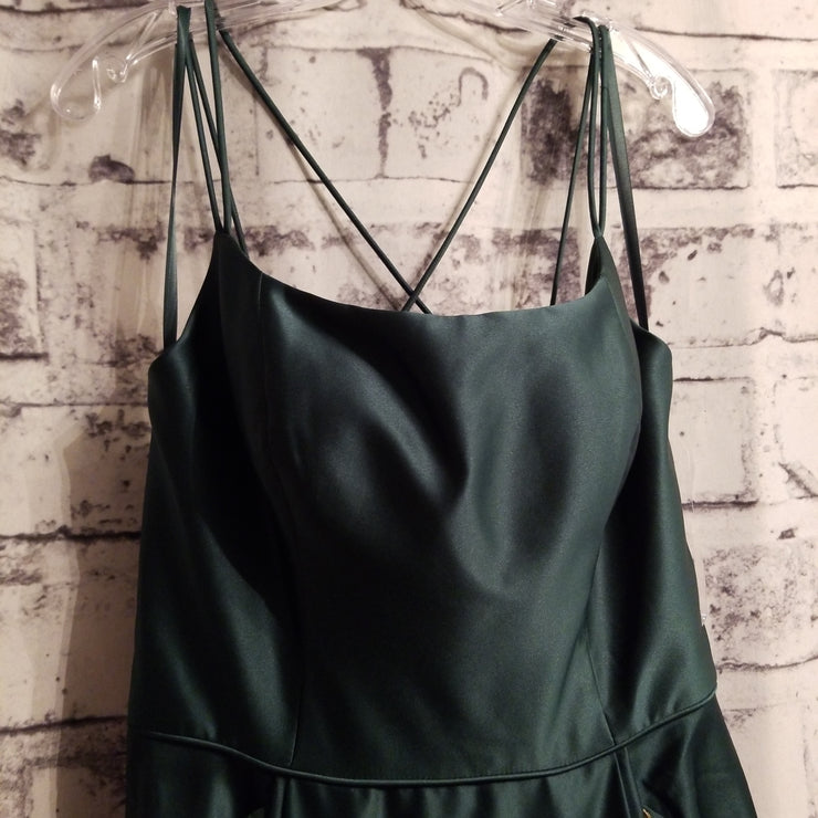 GREEN A LINE GOWN (NEW)