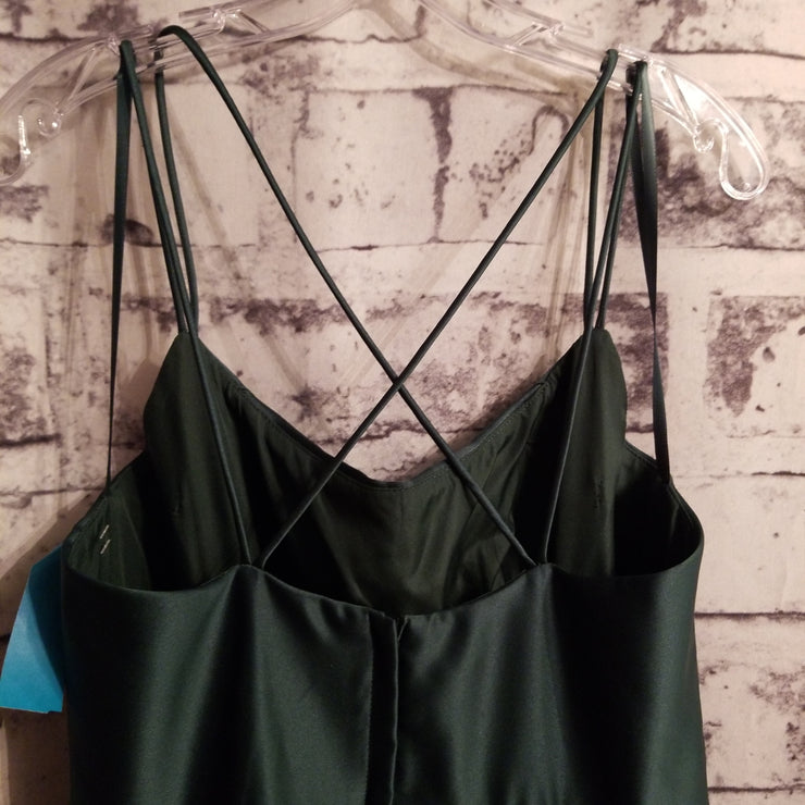 GREEN A LINE GOWN (NEW)