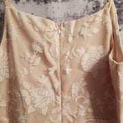 TAN/WHITE FLORAL A LINE (NEW)