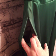 GREEN A LINE GOWN (NEW)