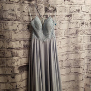 BLUE LONG EVENING GOWN