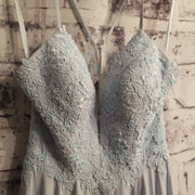 BLUE LONG EVENING GOWN