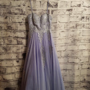 PERIWINKLE A LINE GOWN