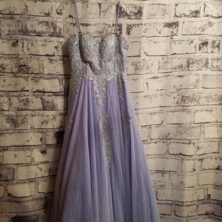 PERIWINKLE A LINE GOWN