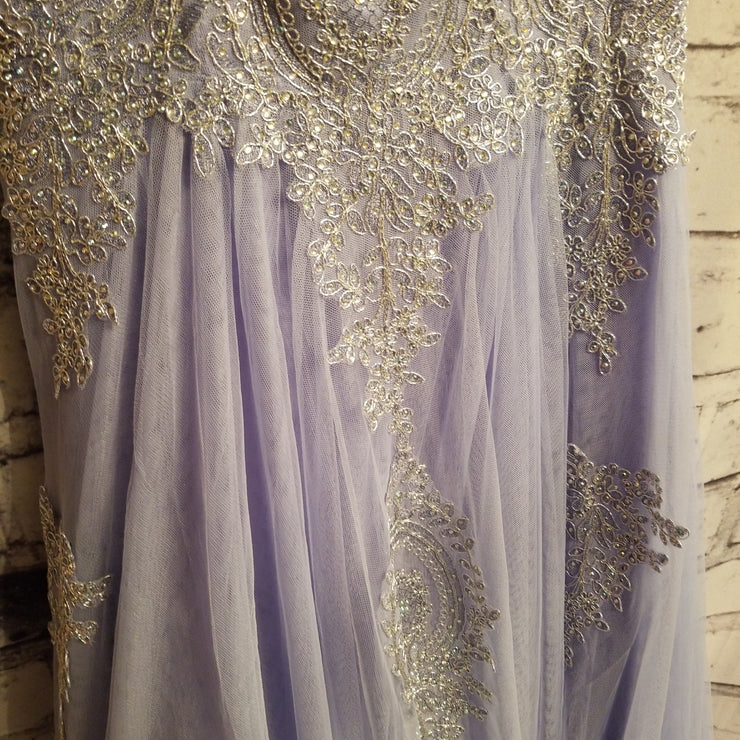 PERIWINKLE A LINE GOWN