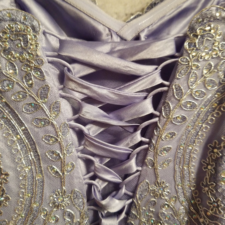 PERIWINKLE A LINE GOWN