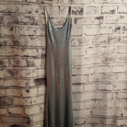 BLUE FULL SEQUIN LONG DRESS