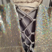 BLUE FULL SEQUIN LONG DRESS