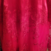 RED A LINE GOWN