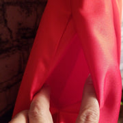 RED A LINE GOWN W/ REMOVABLE BUSTLE