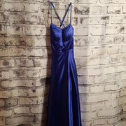 ROYAL BLUE A LINE GOWN (NEW)