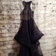 NAVY A LINE GOWN