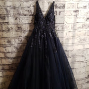 NAVY PRINCESS GOWN (NEW)