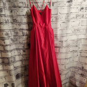 RED A LINE GOWN