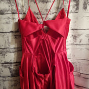 RED A LINE GOWN