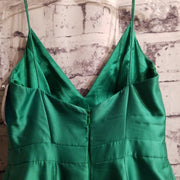 GREEN A LINE GOWN