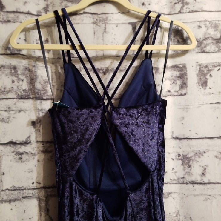 NAVY MERMAID/LONG EVENING GOWN