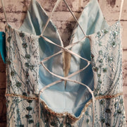 BLUE SPARKLY MERMAID GOWN