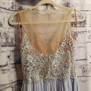 BLUE LONG EVENING GOWN