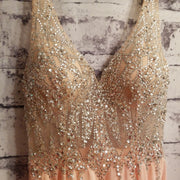 PINK LONG EVENING GOWN