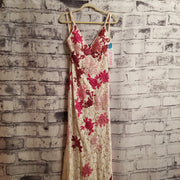 WHITE/PINK FLORAL DRESS (NEW)