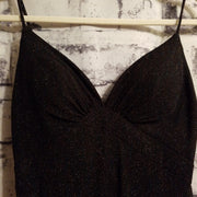 BLACK/COLORFUL LONG GOWN