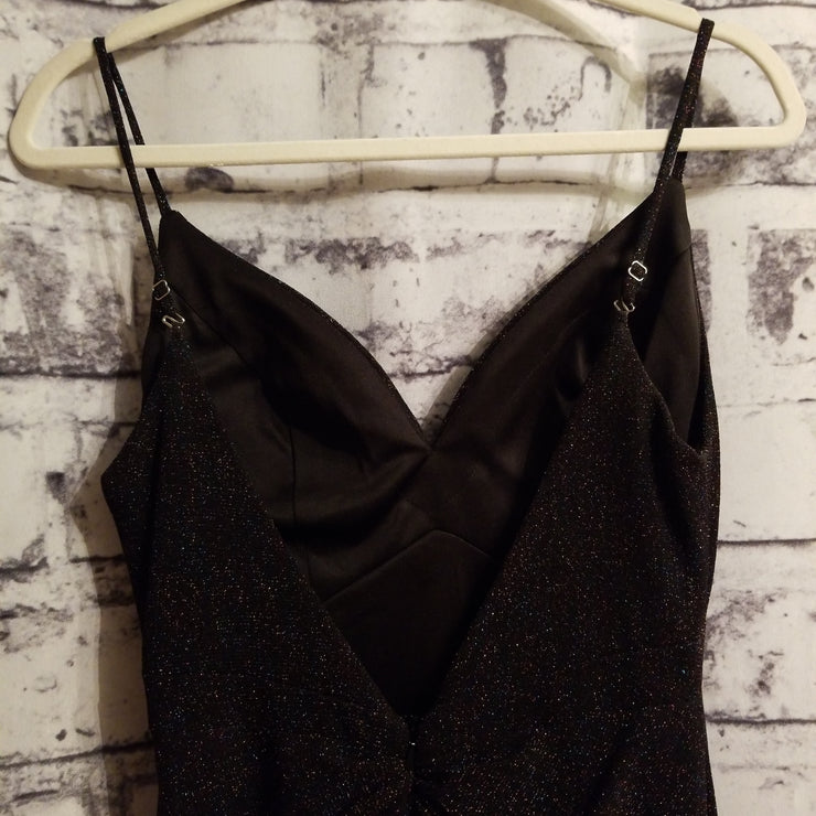 BLACK/COLORFUL LONG GOWN