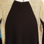 BLACK/BEADED LONG GOWN