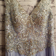 BLUE LONG EVENING GOWN