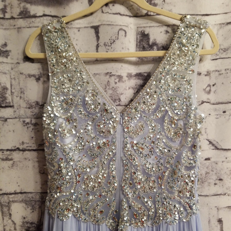 BLUE LONG EVENING GOWN