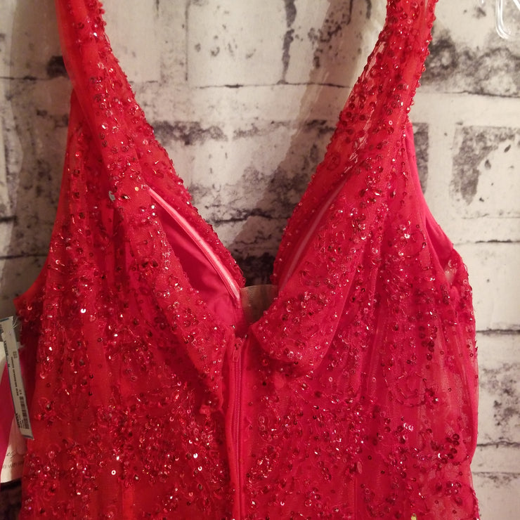 RED MERMAID GOWN