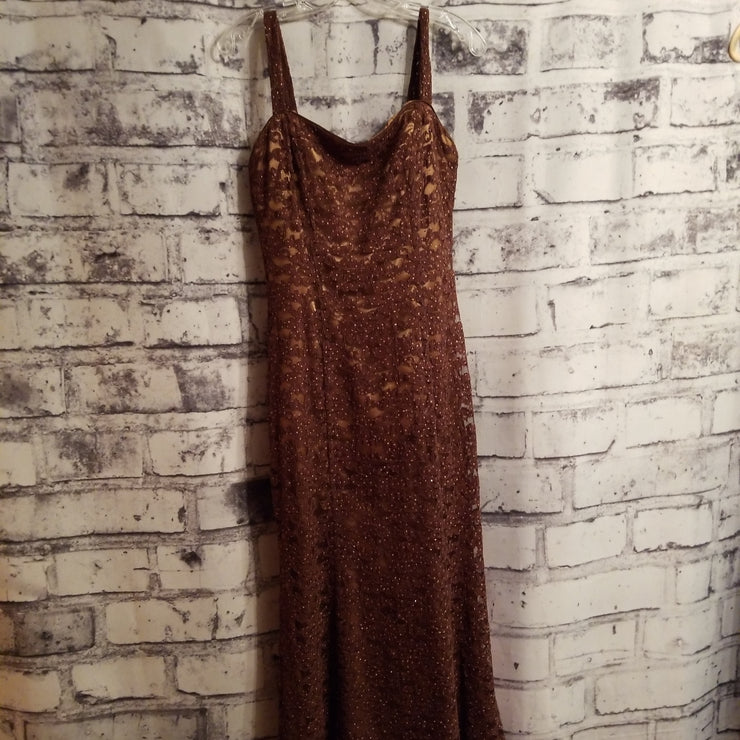 BRONZE LONG EVENIN GOWN