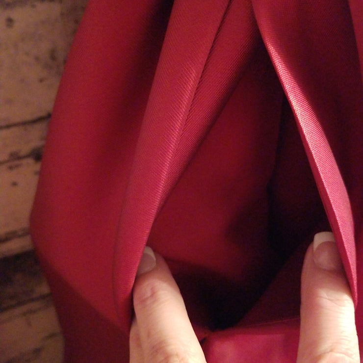 RED 2 PC. A LINE GOWN SET