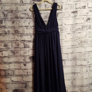 NAVY LONG EVENING GOWN
