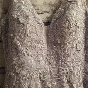 PERIWINKLE/GRAY A LINE PRINCESS GOWN- NEW