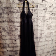 NAVY LONG EVENING GOWN