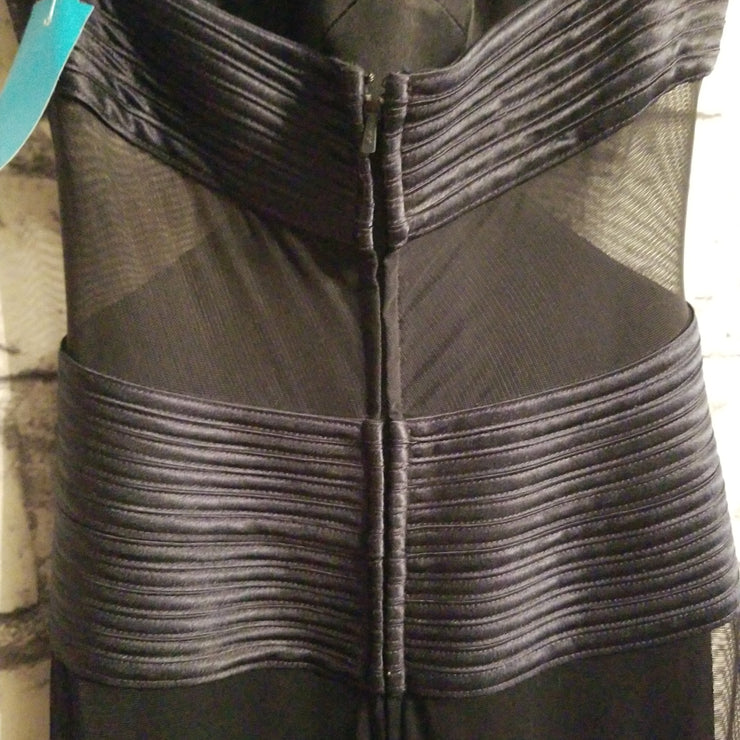 NAVY LONG EVENING GOWN