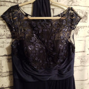 NAVY LONG EVENING GOWN (NEW)