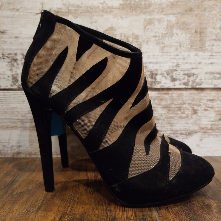 BLACK/TAN SHOE BOOTIES - $150