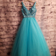 BLUE PRINCESS GOWN