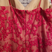 RED 2 PC. REMOVABLE LONG EVENING GOWN