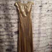 GOLD LONG EVENING GOWN