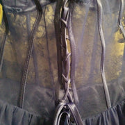 ROYAL BLUE SHORT POOFY DRESS