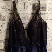 NAVY A LINE GOWN (NEW)