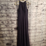GRAY SPARKLY LONG EVENING GOWN